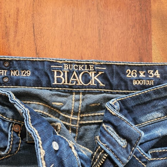 Buckle black jeans size 26 x 28 short bootcut - Picture 2 of 3